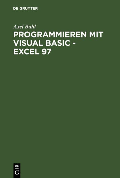 Programmieren mit Visual Basic - Excel 97