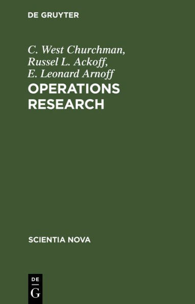 Operations Research: Eine Einführung in Die Unternehmensforschung