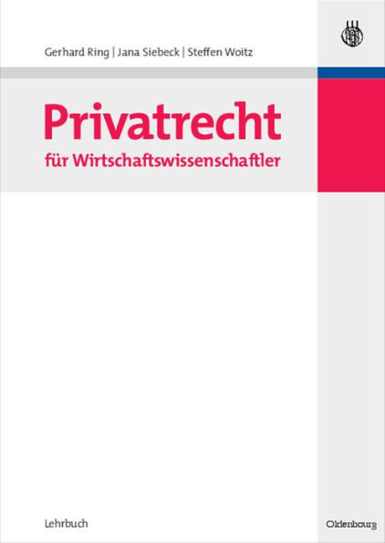 Privatrecht FÃ¼r Wirtschaftswissenschaftler