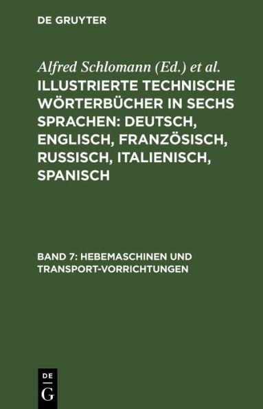 Hebemaschinen Und Transport-Vorrichtungen