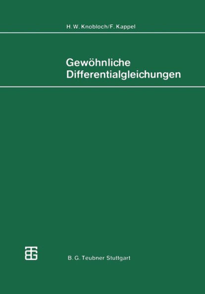 GewÃ¶hnliche Differentialgleichungen