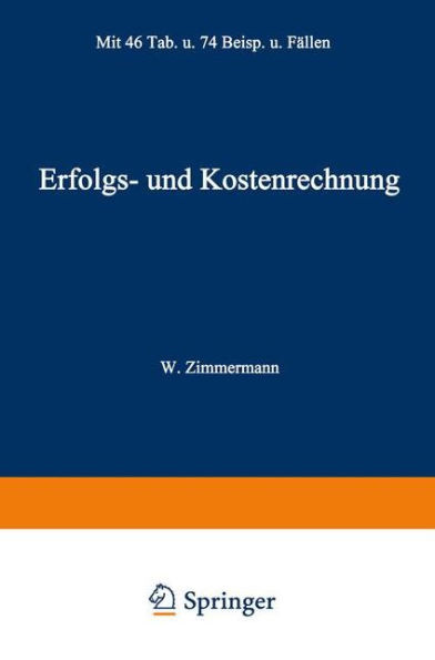 Erfolgs- Und Kostenrechnung