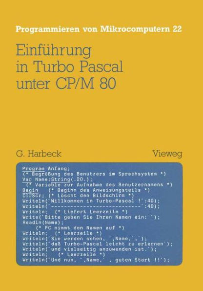 EinfÃ¼hrung in Turbo Pascal Unter Cp/M 80