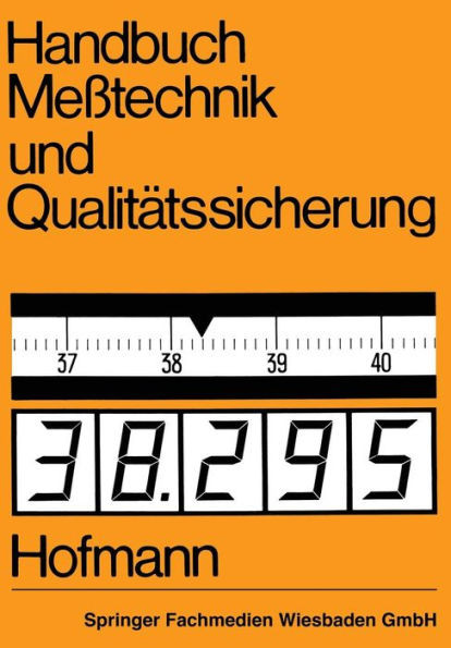 Handbuch MeÃŸtechnik Und QualitÃ¤tssicherung