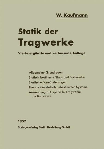 Statik Der Tragwerke