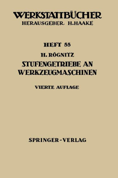 Stufengetriebe an Werkzeugmaschinen