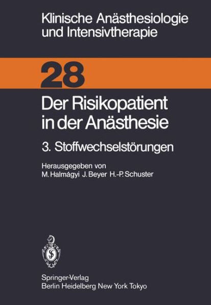 Der Risikopatient in Der Anästhesie: 3. Stoffwechselstörungen