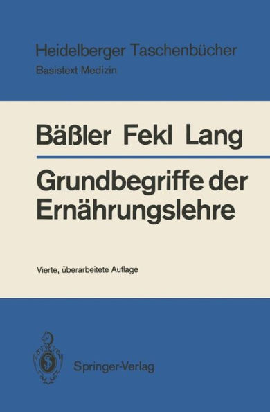 Grundbegriffe Der ErnÃ¤hrungslehre