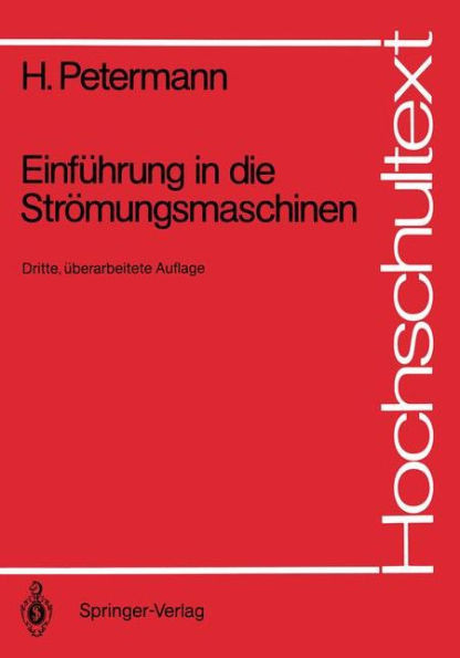 Einführung in Die Strömungsmaschinen