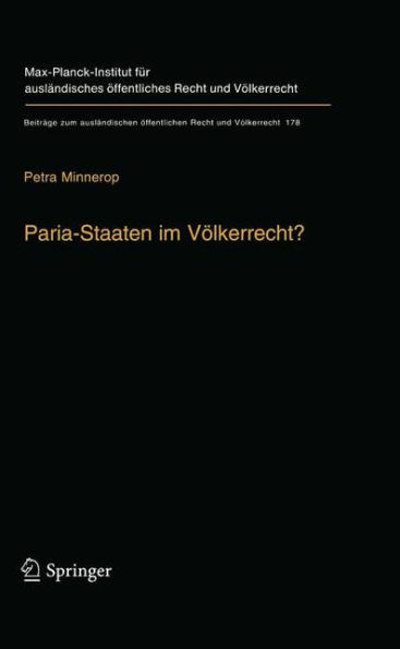 Paria-Staaten Im VÃ¶lkerrecht?