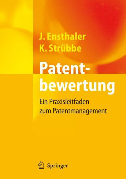 Patentbewertung: Ein Praxisleitfaden Zum Patentmanagement