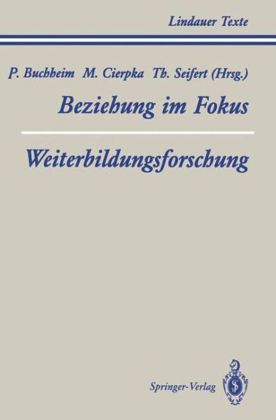 Teil 1 Beziehung Im Fokus Teil 2 Weiterbildungsforschung