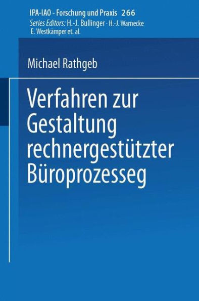 Verfahren Zur Gestaltung Rechnergestützter Büroprozesse
