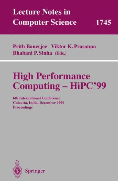 High Performance Computing - Hipc'99: 6th International Conference, Calcutta, India, December 17-20, 1999 Proceedings