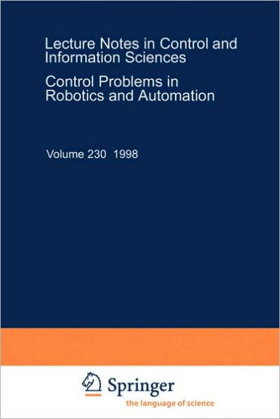 Control Problems in Robotics and Automation