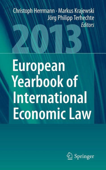 European Yearbook of International Economic Law 2013