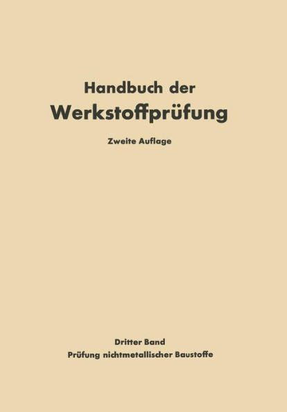 Die PrÃ¼fung Nichtmetallischer Baustoffe