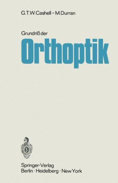 Grundriß Der Orthoptik
