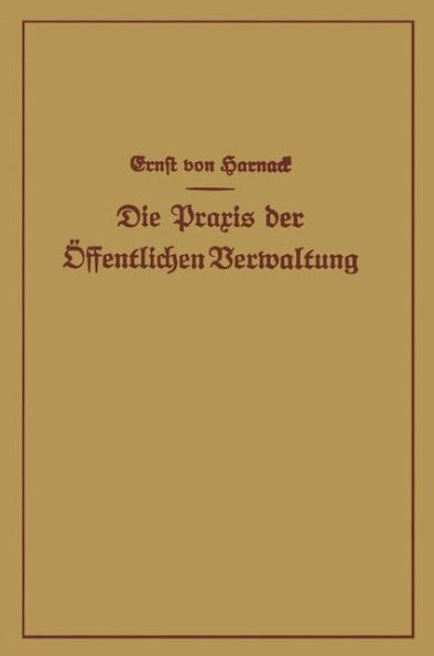 Die PRAXIS Der Öffentlichen Verwaltung