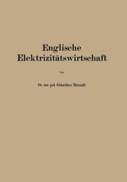 Englische ElektrizitÃ¤tswirtschaft