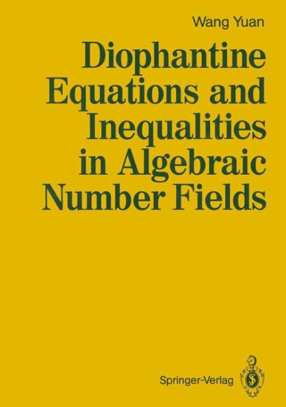 Diophantine Equations and Inequalities in Algebraic Number Fields