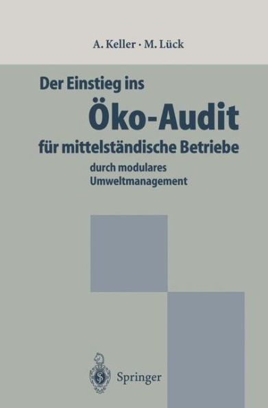 Der Einstieg Ins Öko-Audit Für Mittelständische Betriebe: Durch Modulares Umweltmanagement