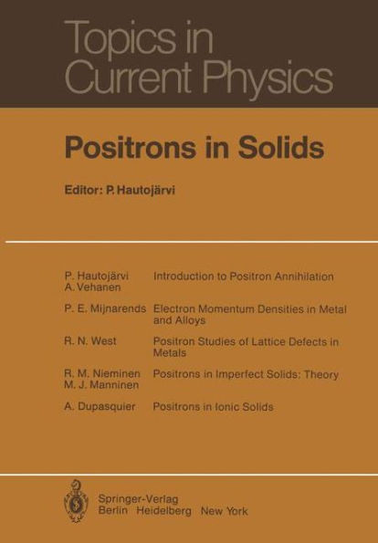 Positrons in Solids
