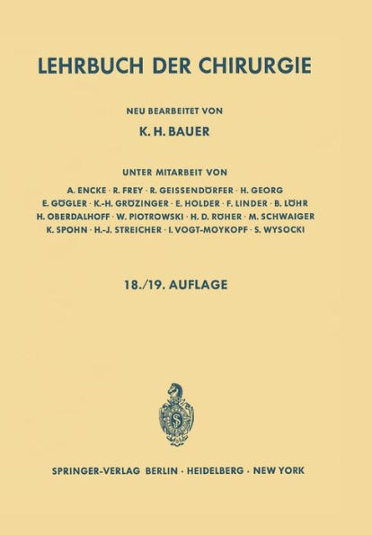 Lehrbuch Der Chirurgie