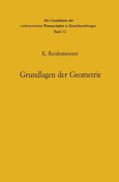 Vorlesungen Über Grundlagen Der Geometrie