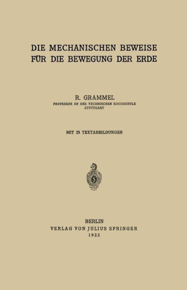 Die Mechanischen Beweise FÃ¼r Die Bewegung Der Erde