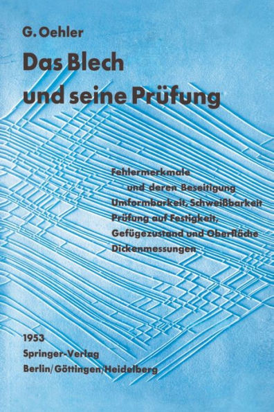 Das Blech Und Seine PrÃ¼fung