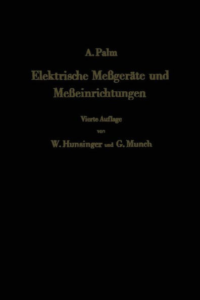 Elektrische Meßgeräte Und Meßeinrichtungen