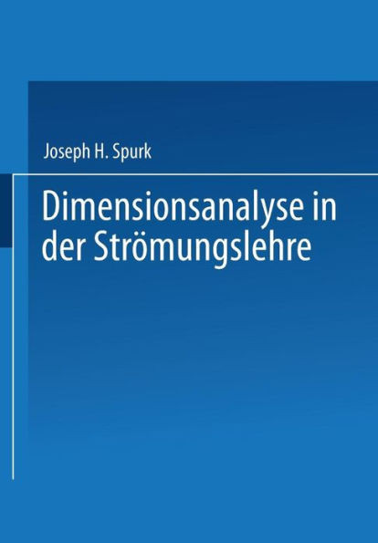 Dimensionsanalyse in Der StrÃ¶mungslehre