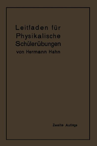 Leitfaden Für Physikalische Schülerübungen