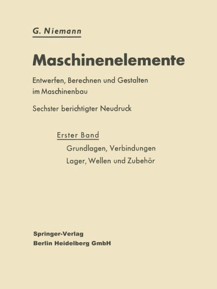 Grundlagen, Verbindungen, Lager, Wellen Und Zubehör