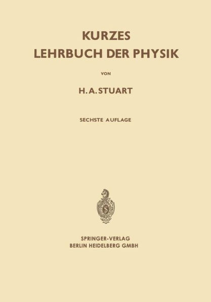 Kurzes Lehrbuch Der Physik