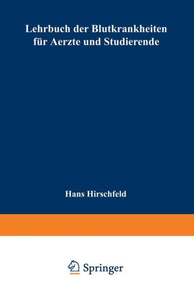 Lehrbuch Der Blutkrankheiten Für Aerzte Und Studierende