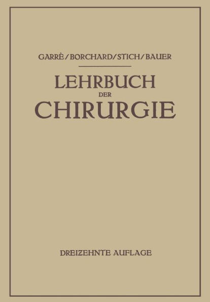 Lehrbuch Der Chirurgie