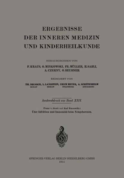Ãœber Infektion Und ImmunitÃ¤t Beim Neugeborenen
