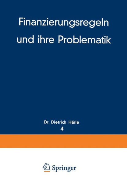 Finanzierungsregeln Und Ihre Problematik