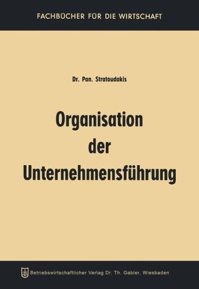 Organisation Der Unternehmensführung
