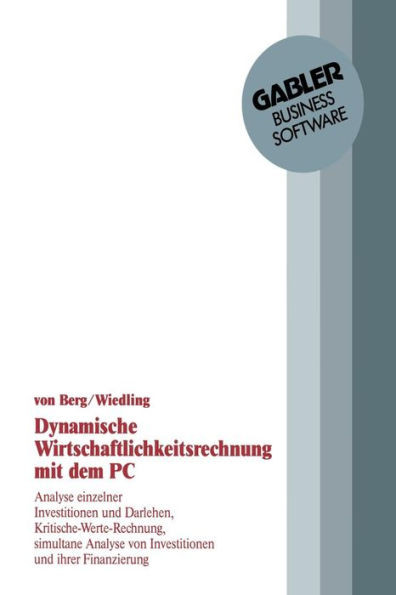 Dynamische Wirtschaftlichkeitsrechnung Mit Dem PC