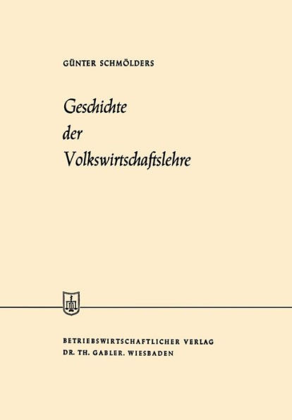 Geschichte Der Volkswirtschaftslehre