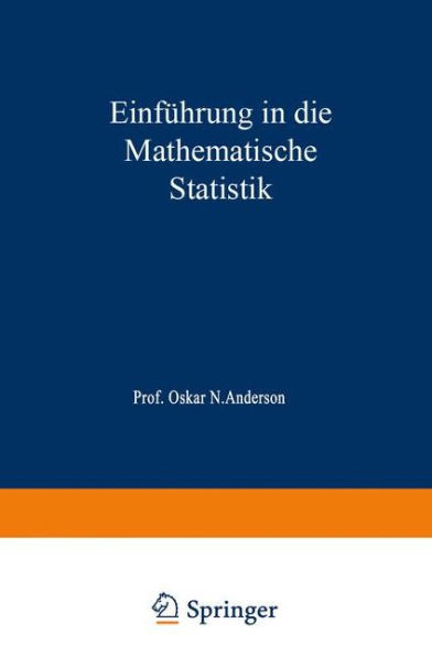 Einführung in Die Mathematische Statistik
