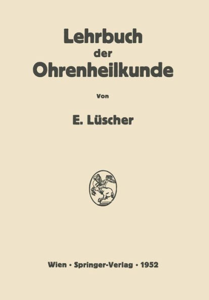 Lehrbuch Der Ohrenheilkunde