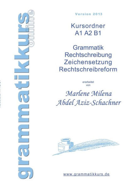 Kurs - Ordner: Kurs-Ordner fÃ¼r DEUTSCHKURS TeilnehmerInnen
