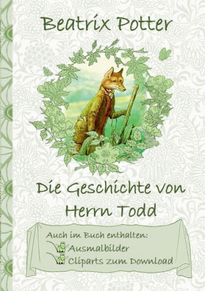 Die Geschichte von Herrn Todd (inklusive Ausmalbilder und Cliparts zum Download): The Tale of Mr. Tod; Ausmalbuch, Malbuch, Cliparts, Icon, Emoji, Sti