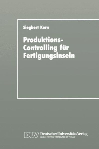 Produktions-Controlling Für Fertigungsinseln