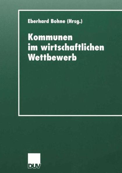 Kommunen Im Wirtschaftlichen Wettbewerb