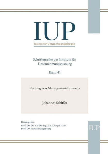 Planung von Management-Buy-outs